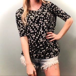 LulaRoe black Irma with white arrows!